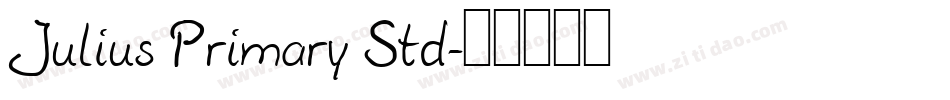 Julius Primary Std字体转换
